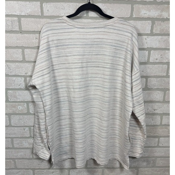 Cotton Oversized Pullover Sweatshirt VTG Look SOFT J. Jill Size L NWT - Picture 5 of 6